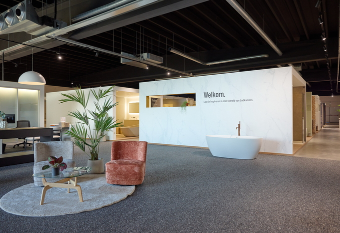 Impressie showroom STG badkamers Turnhout