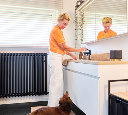 Nancy renoveerde haar badkamer via STG badkamers